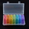 EXCEART Rainbow 21 Compartments Weekly Pill Organizer Travel Medicine Dispenser Round Vitamin Container Portable Holder for Daily Medication Storage view 4