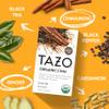 TAZO Organic Chai Black Tea Bags, Blend of Black Teas, Ginger, Cinnamon, Black Pepper & Cardamom, 96 Total Tea Bags (16ct - Pack of 6) view 3