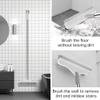 3 in 1 Floor Scrub Brush with Squeegee, Floor Scrub Brush with Long Handle, 180 Rotating Brush Head for Floor Kitchen Wall Deck Tile Cleaning view 4