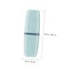 1pc Portable Tooth Cylinder Toothbrush Holder Travel Oral- Toothbrush Travel Storage Traveling Holder for Kit Toothpaste Case Foldable Green Pp view 2