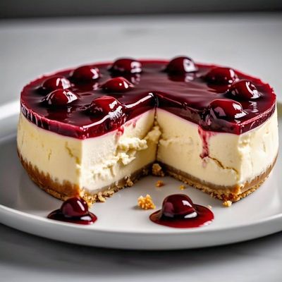 Andy Anand Luxurious Cherry Cake 9" | 2.9 lbs Gourmet Gift, Fresh & Natural Ingredients, Handcrafted, No Preservatives - Perfect for Celebrations