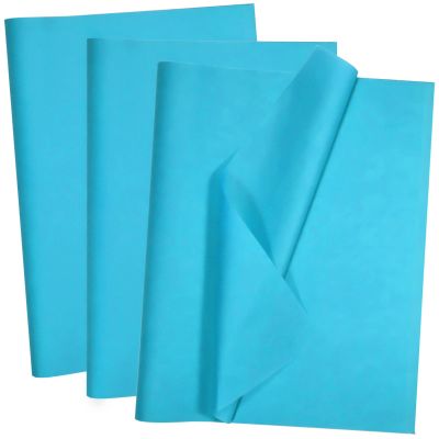 100 Sheets Turquoise Tissue Paper Artdly 14 x 20 Inches Turquoise Wrapping Paper Bulk for Weddings Birthday DIY Project Festival Wrapping Crafts Decor