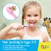 55Dental Kids Toothbrush Set of Soft Giraffe Toothbrush for Kids 3-12. Easy-Grip, Bristle Cover, Self-Standing & Splited Bottom for Cup Rim. by Lix, 4 Colors view 2