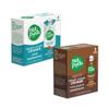 nutpods Caramel Candy Bar Non Dairy Coffee Creamer Bundle: a 4 pack of Caramel and a 3 pack of Classic Chocolate, Made from Almonds and Coconuts with zero sugar. view 1