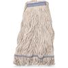 SPARTA Flo-Pac Acrylic Mop Head, Loop-Ended, Narrow Band with 1" Blue Band for Organized Cleaning, X-Large, Natural, (Pack of 12) view 2