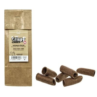 GlasGarten Crispy Caves - Tasty Edible Caves/Tubes (Size M - 6 pcs)