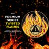 1 to 40 Year Twisted Flames Sobriety Coin - Gold Plated AA Chips & Medallions - 29 Year Sobriety Coin - Black/Red/Orange/Yellow view 4
