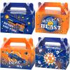 12 Pcs Dart War Party Favor Boxes Dart Battle Goodies Candy Treat Boxes Game Dart Theme Gift Bags for Kids Boys Blue and Orange Birthday Party Baby Shower Decorations Supplies 6 x 3 x 3.5 Inches view 1