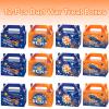 12 Pcs Dart War Party Favor Boxes Dart Battle Goodies Candy Treat Boxes Game Dart Theme Gift Bags for Kids Boys Blue and Orange Birthday Party Baby Shower Decorations Supplies 6 x 3 x 3.5 Inches view 3