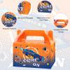 12 Pcs Dart War Party Favor Boxes Dart Battle Goodies Candy Treat Boxes Game Dart Theme Gift Bags for Kids Boys Blue and Orange Birthday Party Baby Shower Decorations Supplies 6 x 3 x 3.5 Inches view 4