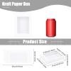 BENECREAT 24Packs 3.9x3.2x0.8inch Clear PVC Rectangle Window Gift Boxes, White Kraft Paper Present Boxes for Wedding Gift, Chocolates, Cookies and Other Small Crafts view 2