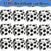 24 Pack Soccer Party Favor Treat Boxes for Soccer Birthday Decorations Soccer Team Candy Goodies Gift Boxes Sports Themed Treat Boxes for Kids Baby Shower Birthday Party Supplies 6 x 3 x 3.5 Inches view 3