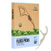 Natural Dental Floss Picks (100 Count) - Vegan, Eco Friendly, Sustainable Dental Flossers - Twin Floss (Mint) view 1