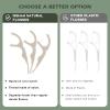 Natural Dental Floss Picks (100 Count) - Vegan, Eco Friendly, Sustainable Dental Flossers - Twin Floss (Mint) view 4