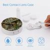 Bagea-Ka Autumn Hunting Tree Camo Pattern Contact Lens Case Box Eye Care Kit Holder Mirror Box with Tweezers Remover Tool Solution Bottle for Outdoor Travel & Home view 3
