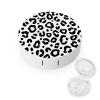 Bagea-Ka Animal Leopard Print Contact Lens Case Box Eye Care Kit Holder Mirror Box with Tweezers Remover Tool Solution Bottle for Outdoor Travel & Home view 1