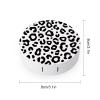 Bagea-Ka Animal Leopard Print Contact Lens Case Box Eye Care Kit Holder Mirror Box with Tweezers Remover Tool Solution Bottle for Outdoor Travel & Home view 2