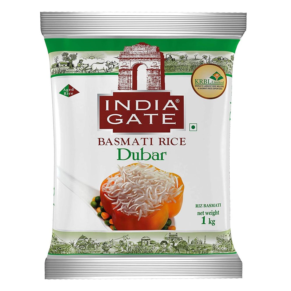 BBRATS India Gate Basmati Rice Dubar, 1kg