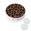 Bagea-Ka Cool Cheetah Leopard Pattern Contact Lens Case Box Eye Care Kit Holder Mirror Box with Tweezers Remover Tool Solution Bottle for Outdoor Travel & Home view 1