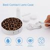 Bagea-Ka Cool Cheetah Leopard Pattern Contact Lens Case Box Eye Care Kit Holder Mirror Box with Tweezers Remover Tool Solution Bottle for Outdoor Travel & Home view 3