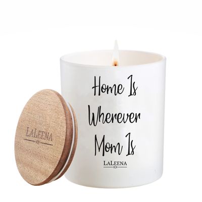 LaLeena Luxury Scented Candle - Birthday Present - Large (14 oz), Home White, Ocean Breeze