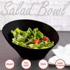 PARTY BARGAINS Black Plastic Angled Bowls, 50 oz Large, 5 Pack, Heavy-Duty Disposable Party Serving Bowls for Buffet & Catering view 4