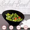 PARTY BARGAINS Black Plastic Angled Bowls, 22 oz Medium, 5 Pack, Heavy-Duty Disposable Party Serving Bowls for Salads & Snacks view 4
