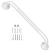 16 Inch Oil Rubbed White Grab Bar w/Anti-Slip knurled Grip, iMomwee Stainless Steel Wall Mount Bathroom Safety Handrail Support, Shower Balance Bar, Handicap Elderly Senior Assist Textured Bath Handle view 1
