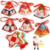 LOKIPA 24PCS Christmas Candy Boxes - 6 Styles Xmas Paper Boxes with Ribbon Triangle Sweet Boxes for Christmas Party Supplies view 1