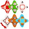 LOKIPA 24PCS Christmas Candy Boxes - 6 Styles Xmas Paper Boxes with Ribbon Triangle Sweet Boxes for Christmas Party Supplies view 4
