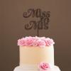 Custom Mr Mrs Cake Topper Bride And Groom with Pet Wedding Cake Topper Couple Silhouette Family Wedding Cake Topper Funny Cake Toppers for Wedding Brown Wood, 6 Inch view 4