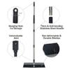 18 Inch Push Broom Brush Outdoor Heavy Duty Broom Stiff Bristles Commercial Outdoor Broom Brush for Cleaning Garage Driveway Yard Patio Deck Concrete Wood Stone Floor with 63" Long Handle view 2