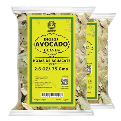 5.2oz Dried Avocado Leaves, Leaf Tea, Hojas De Aguacate Secas, 100% Natural Avocado Leaves, Non-GMO, Caffeine free, Vegan. by Akshit