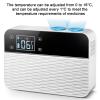 Niczu Mini Fridge Medicine Refrigerator and Insulin Cooler for Travel and Home, Portable Car Refrigeration Case/Small Travel Box for Medication,White view 2