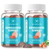AFXMATE Ashwagandha Gummies & Vitamin D Gummies for Men & Women 120 Count Aswangdha Supplement (Non-GMO, Sugar Free & Gluten Free) view 1