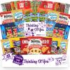 Thinking Of You Snack Box Variety Pack Care Package (45 Count) College Student Candies Christmas Thanks Giving Gift Basket, Fathers Day Bouquets Crave Food Box, Candy Chips Cookies, Birthday Sweet Treats for Dad Adults Kids view 1