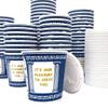 Amazing Goods [50 Pack] 10 oz NEW YORK Paper Coffee Cups, Disposable Paper Coffee Cup with Lids, Hot/Cold Beverage view 1