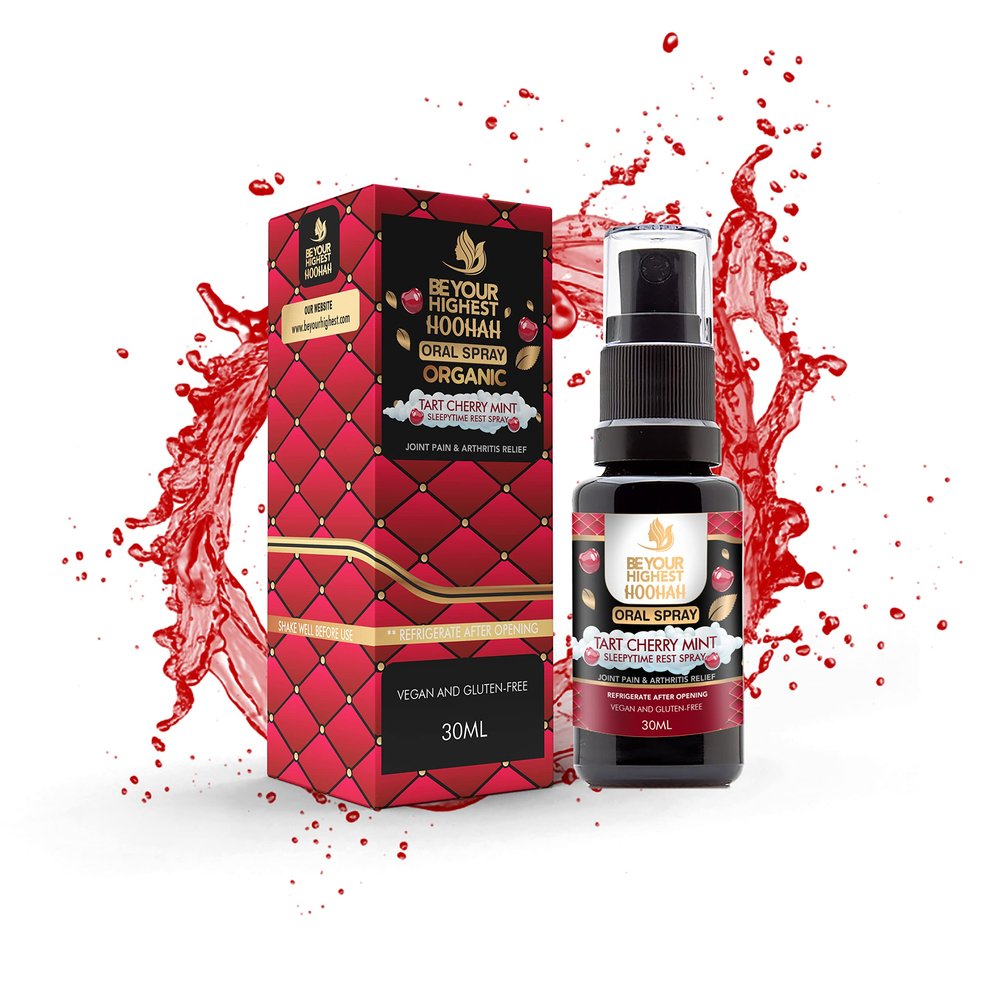 Be Your Highest Organic Cherry Mint Hoohah Oral Spray for Deep Rest