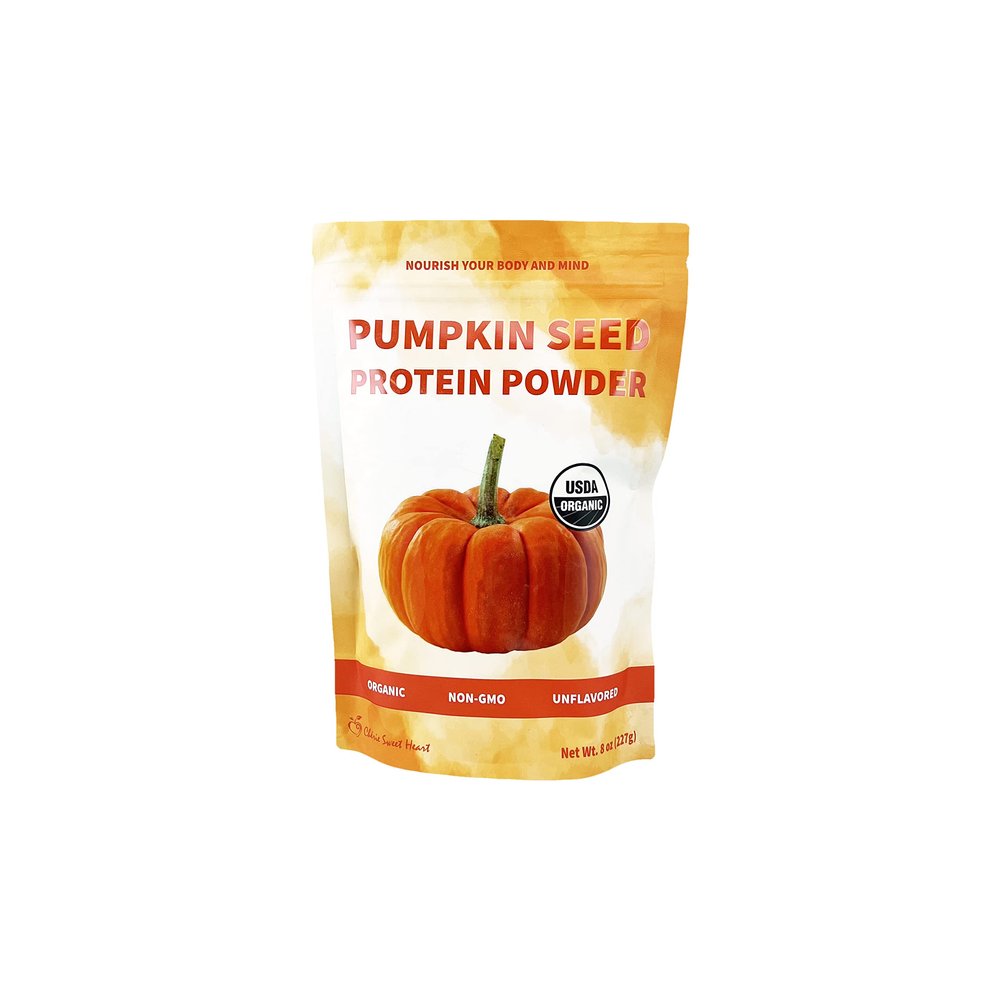 Cherie Sweet Heart Pumpkin Seed Protein Powder 8 oz, 100% Non-GMO, Dairy-Free, Keto-Friendly, Gluten-Free, Soy-Free, Plant-Based Protein