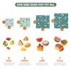 Akeeko Reusable Beeswax Food Wraps - Assorted 9 Packs, Reusable, Plastic-Free Food Storage, 5 Small, 2 Medium, 1 Large, 1 Extra Large Wraps with Boho Leaves Pattern view 2