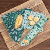 Akeeko Reusable Beeswax Food Wraps - Assorted 9 Packs, Reusable, Plastic-Free Food Storage, 5 Small, 2 Medium, 1 Large, 1 Extra Large Wraps with Boho Leaves Pattern view 4