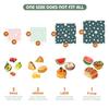 Akeeko Reusable Beeswax Food Wraps - Assorted 9 Packs, Reusable, Plastic-Free Food Storage, 5 Small, 2 Medium, 1 Large, 1 Extra Large Wraps with Boho Flowers Pattern view 2