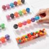SLShePack 100PCS 1" x 1" x 6" Gumball Party Favor, Gumball Candy Container, Clear Gumball Boxes for 6 view 3