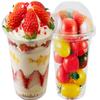 Artpreti 25 Sets 12 oz Clear Plastic Parfait Cups with Dome Lids(NO HOLE) - Disposable Dessert Cups with Lids for Dips Snacks and Fruit Yogurt Smoothie Iced Cold Drinks, No Leaking view 1