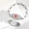 Custom Engraved Medical Alert Bracelets for Men Women Stainless Steel Medical Alert Id Bracelet Personalized Emergency Medical Id Bracelets Free Engraving view 3