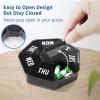 2 PCS-Large Weekly Pill Organizer,XL 7 Day Pill Box Case,Pill Dispenser Portable Small for Pocket or Travel,Pill Container for Vitamin, Cod Liver Oil, Pills, Supplements-Arthritis Friendly (Black) view 3