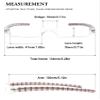 VEVESMUNDO Rimless Reading Glasses Women Retro Designer Readers with Floral Case (4 pairs checkered type, +2.5) view 2