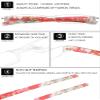 VEVESMUNDO Rimless Reading Glasses Women Retro Designer Readers with Floral Case (4 pairs checkered type, +2.5) view 4