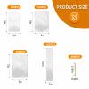 400 PCS Clear Flat Cellophane Treat Bags with 3x5",4x6",5x7",2x10",Treat Bags with Ties are Good for Pretzel Rods,Bakery, Cookies, Candies,Dessert. view 2