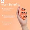 AICNLY Hand Roller Massager for Cellulite Massage, Lymphatic Drainage Massager for Thighs, Tummy, Butt, Massage Gloves for Hands with 7 360-degree Metal Roller view 3